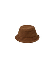 Load image into Gallery viewer, Wide brim bucket hat - chocolate