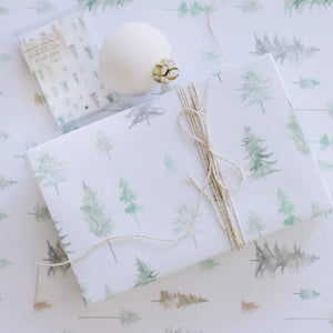 Peaceful forest gift wrap roll