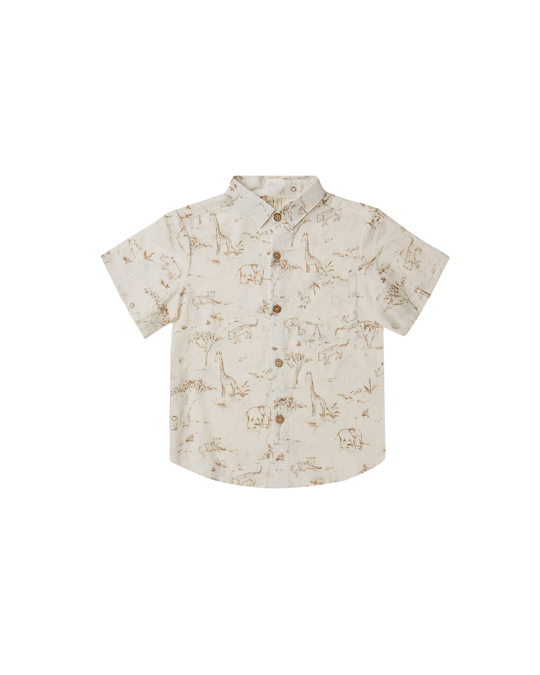 Short sleeve shirt - safari toile