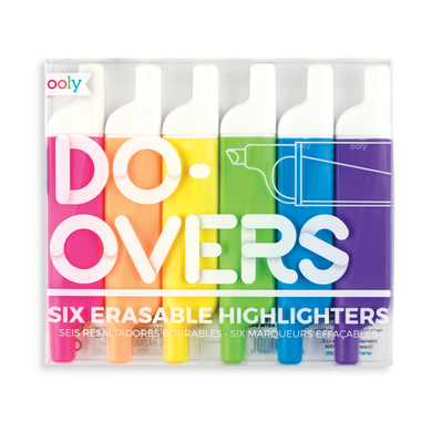Do-overs erasable highlighters