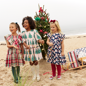 Girls Raphaela dress - holiday tartan