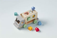 Load image into Gallery viewer, Wooden truck shape sorter