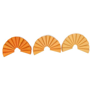 Mandala pieces - orange cones