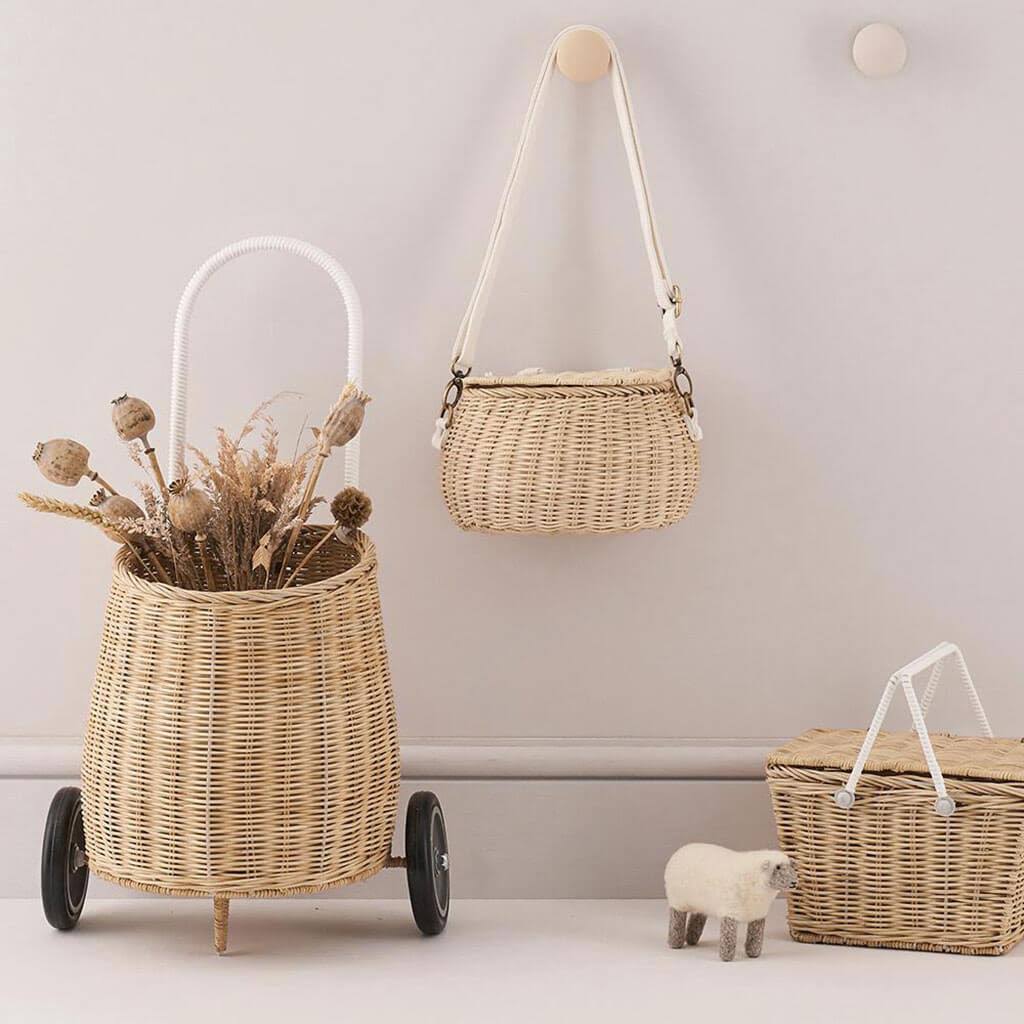 Rattan luggy - straw