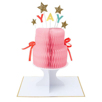Yay! Cake stand-up card