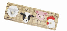 Load image into Gallery viewer, Farm animal knob wood puzzle