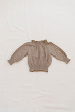 Load image into Gallery viewer, Fin &amp; Vince smocked blouse - almond