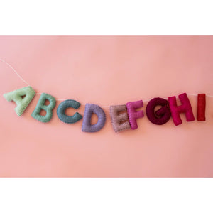 Felt alphabet garland