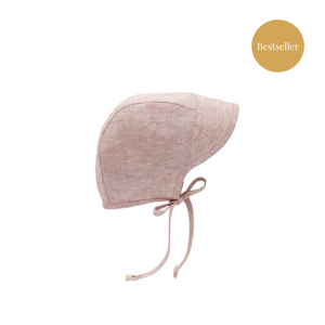 Briar brimmed bonnet - blush linen