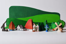 Load image into Gallery viewer, Wooden village set
