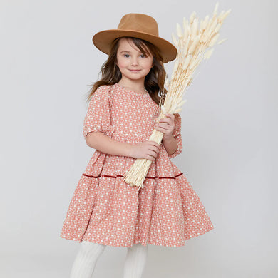 Girls Maribelle dress - daisy eyelet