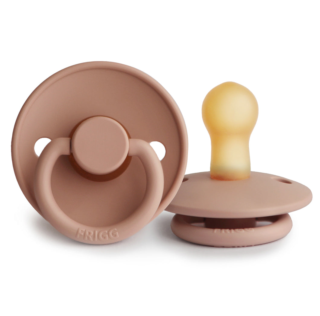 Frigg natural rubber pacifier - rose gold