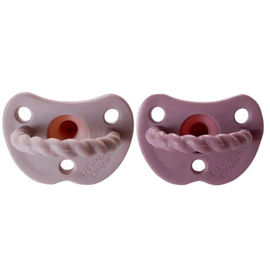 2 Pack Pacifier + Twirl | Mauvewood + Rose