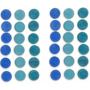 Mandala pieces - little blue coins