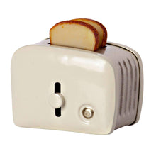 Load image into Gallery viewer, Miniature toaster and bread - off white