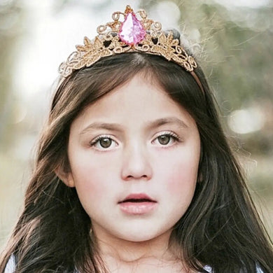 Handmade princess birthday crown - pink