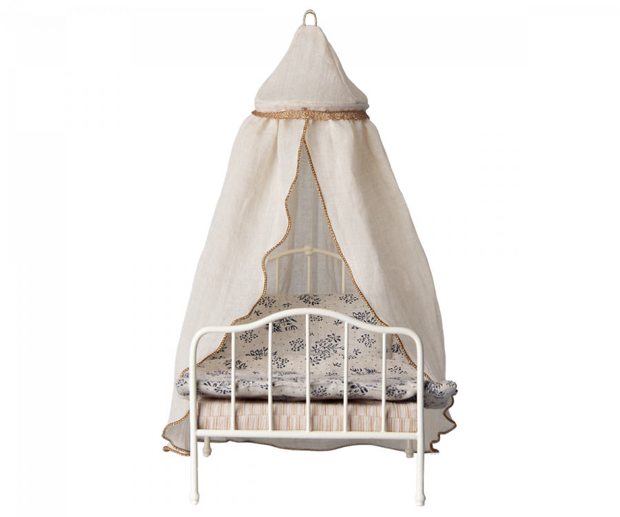 Miniature bed canopy - cream