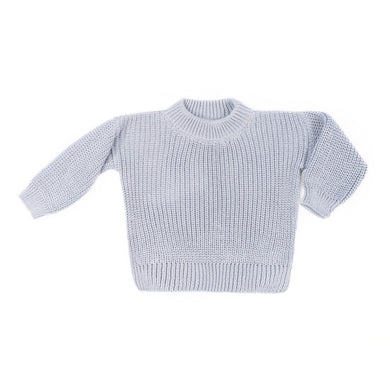 Crew neck pullover - vintage blue