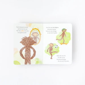 Tan bunny mini & Bigfoot intro book - self esteem