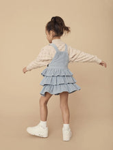 Load image into Gallery viewer, Dusty blue cord pinafore