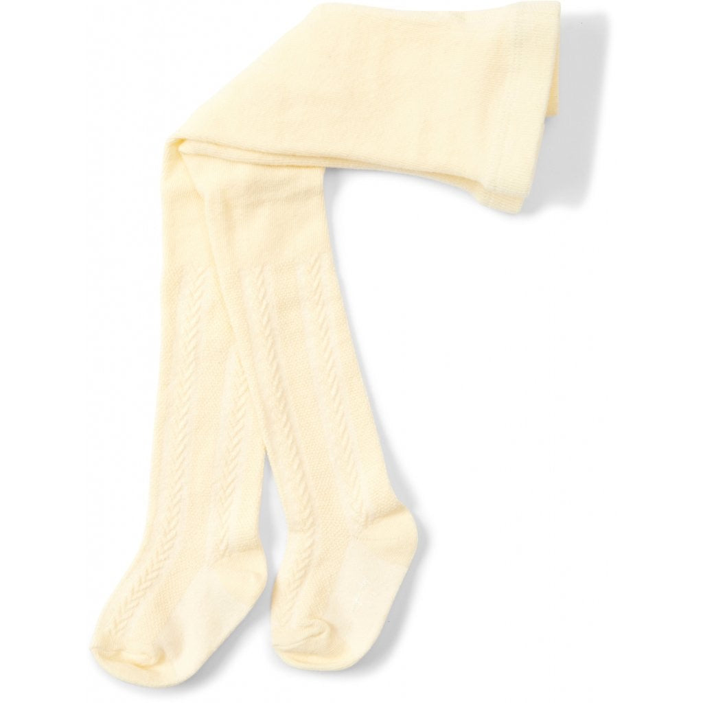 Pointelle stockings - lemon sorbet