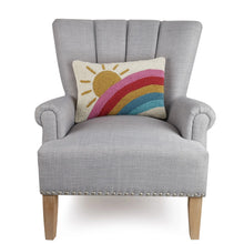 Load image into Gallery viewer, Sun and rainbow hook pillow