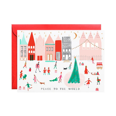 Peace to the World holiday greeting card