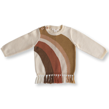 Load image into Gallery viewer, Rainbow fringe pullover