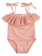 Load image into Gallery viewer, Swiss embroidery swimsuit - pink