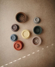 Load image into Gallery viewer, Stacking cup toy - retro