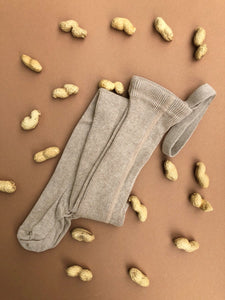 Peanut blend footed tights