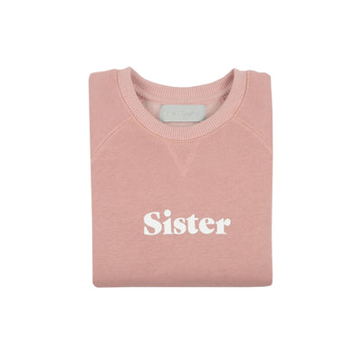 Faded blush ‘sister’ sweatshirt