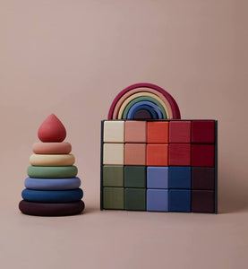 Rainbow stacking tower