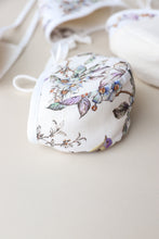 Load image into Gallery viewer, Songbird linen bonnet - Sherpa lined
