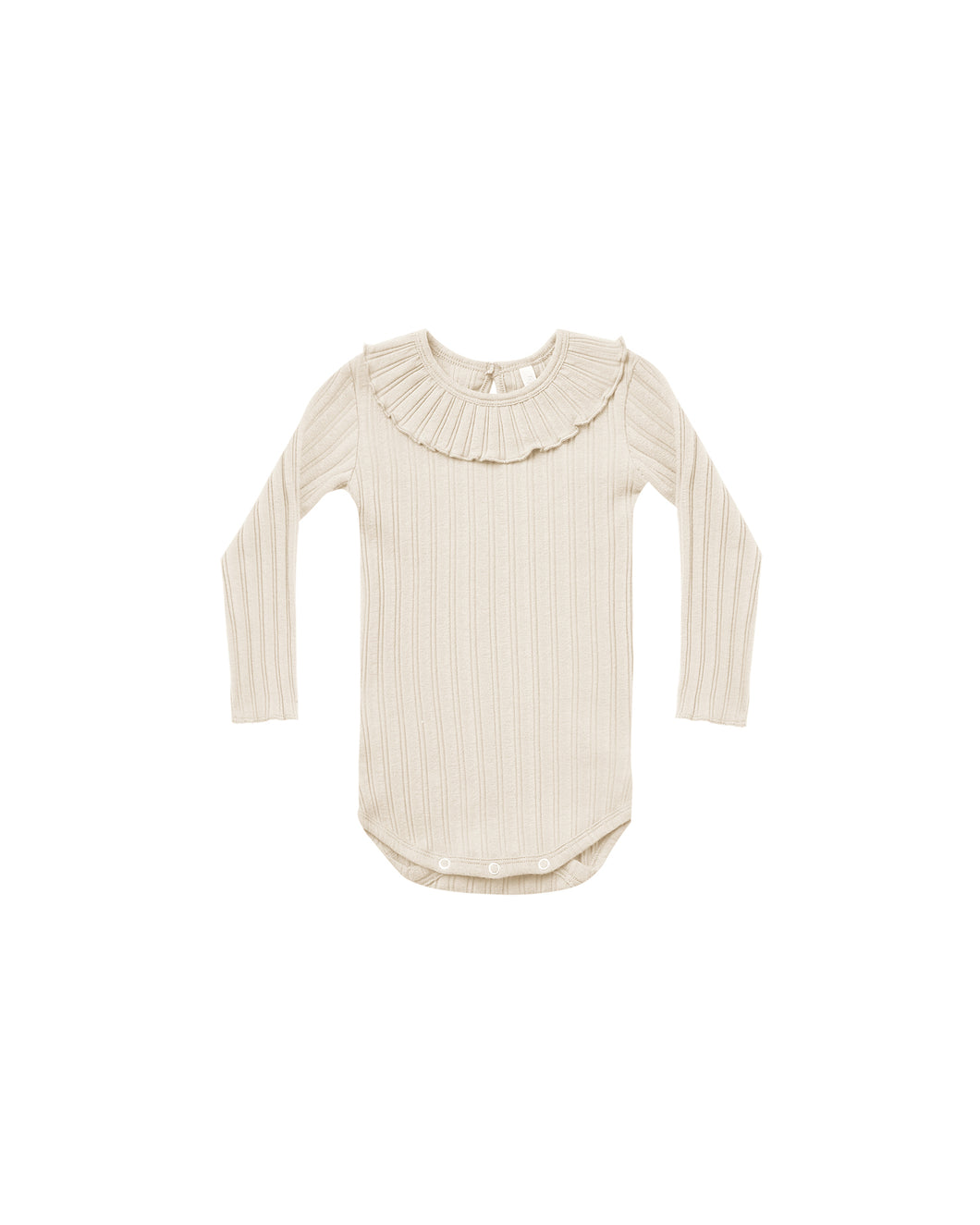 Ruffle collar bodysuit - stone