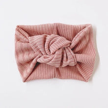 Load image into Gallery viewer, Classic turban - blush textured stripe
