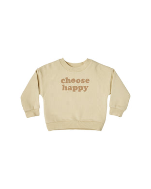 Choose happy crew neck - butter