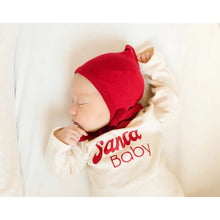 Load image into Gallery viewer, Bamboo pixie baby bonnet - red