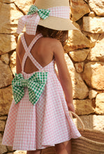 Load image into Gallery viewer, Underwater picnic vichy backless bow dress