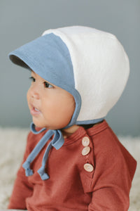 Brimmed fountain bonnet - Sherpa lined