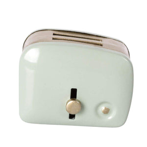 Miniature toaster and bread - mint