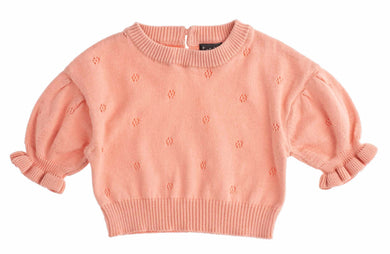 Round neck jersey knit - pink