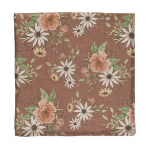 Spring blossom swaddle - clay