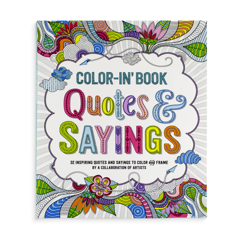 Color-in’ book: Quotes and sayings