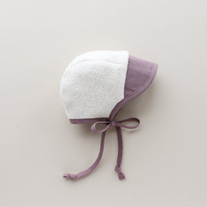 Brimmed folklore bonnet - Sherpa lined