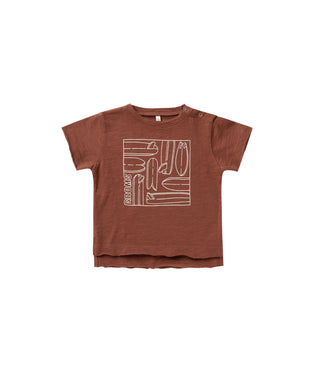Raw edge tee - groms