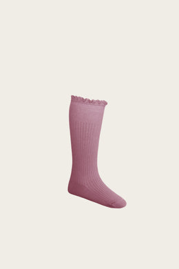 Jamie Kay frill socks - plum