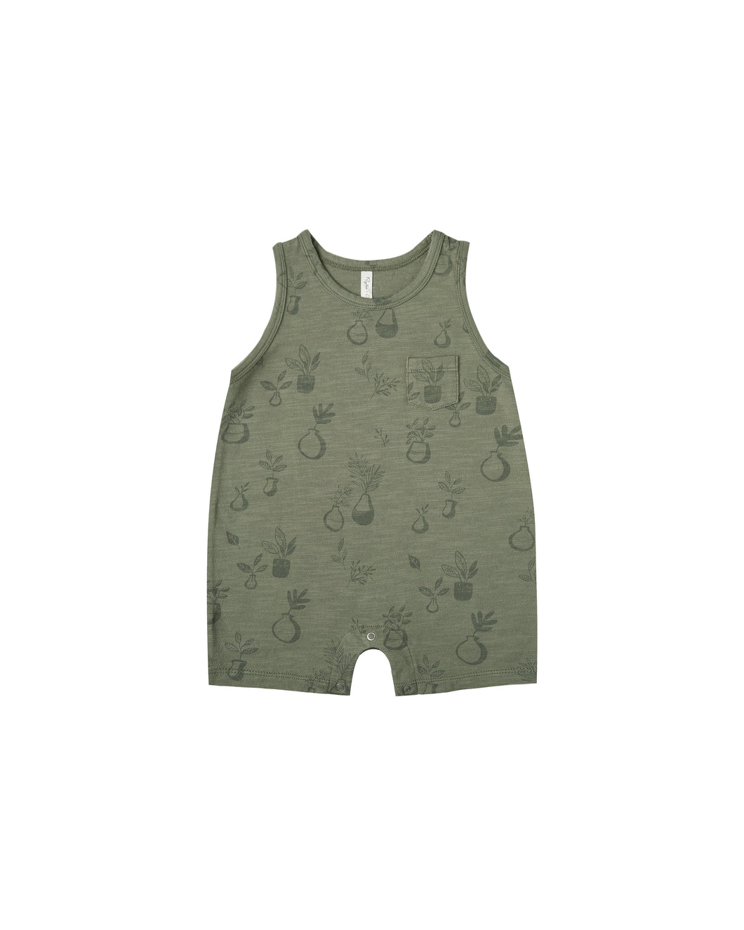 Potted plants sleeveless onepiece - fern