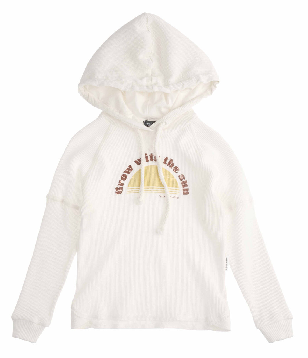 Organic cotton hooded sweatshirt
