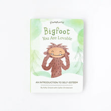 Load image into Gallery viewer, Tan bunny mini &amp; Bigfoot intro book - self esteem